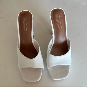 Call it Spring white mule heels  Size: 10